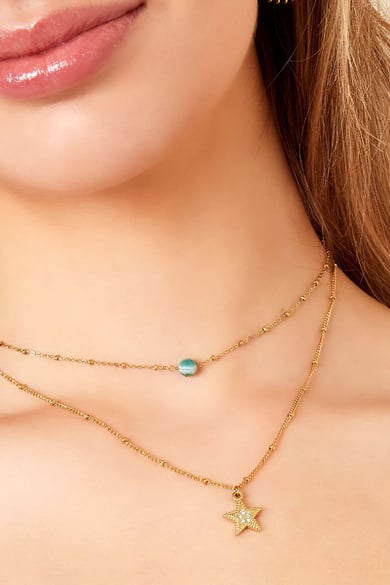 stainless steel necklace starry night  h5 Picture3